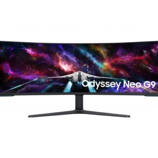 Monitor Gaming Ultrapanorámico Curvo Samsung Odyssey Neo G9 S57CG952NU 57"/ Dual UHD/ 1ms/ 240Hz/ VA/ Regulable en altura/ Blanco
