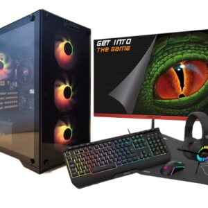 Zone Evil AMD Ryzen 5 4650G/32GB/2 Tb NVMe/Windwos 11 Monitor 24 Teclado raton auriculares y alfombriila Ordenador GamingPC