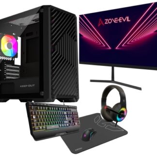 Zone Evil Core AMD Ryzen 5 4500/16GB/1Tb SSD Nvme RTX 3050 Windows 11 + Monitor 24 + Combo